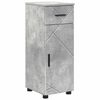 vidaXL Badezimmerschrank mit Schubladen Beton Grau 30 x 35 x 80 cm