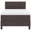 vidaXL Boxspringbett mit Matratze Dunkelbraun 100 x 200 cm Stoff