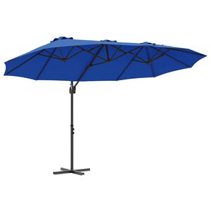 vidaXL Sonnenschirm 372 x 198 x 243 cm Polyester und Aluminium
