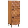 vidaXL Highboard Akazienbraune Oberfl&auml;che 40 x 33 x 110 cm