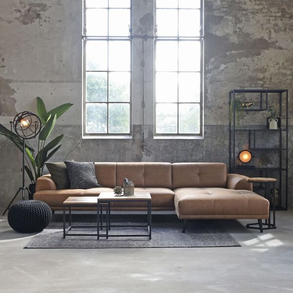 LABEL51 Pouf Gestrickt Baumwolle M Schwarz