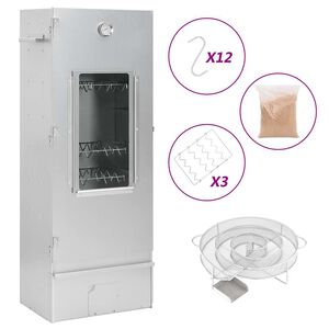 vidaXL R&auml;ucherofen mit Kaltrauchgenerator Verzinkter Stahl