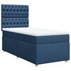vidaXL Boxspringbett mit Matratze Blau 90x190 cm Stoff