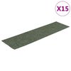 vidaXL Stufenmatten Selbstklebend 15 Stk. 76x20 cm Gr&uuml;n Rechteckig