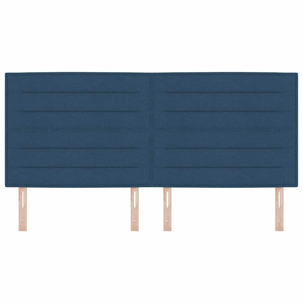 vidaXL Kopfteil Blau 200 cm Stoff