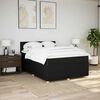 vidaXL Boxspringbett mit Matratze Schwarz 140x190 cm Stoff