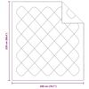 vidaXL Bettdecken & Tagesdecken Weiß 200 x 220 cm Mikrofaser