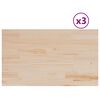 vidaXL Tischplatten 3 Stk. 80x47x1,7 cm Rechteckig Massivholz Kiefer