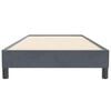 vidaXL Boxspringbett ohne Matratze Dunkelgrau 100x220 cm Samt