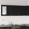 vidaXL H&auml;ngeschrank Lyon 2 pcs Schwarz Eichen-Optik 50 x 31 x 60 cm