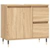 vidaXL Badschrank Sonoma-Eiche 65x33x60 cm Holzwerkstoff