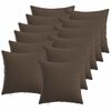 vidaXL Wurfkissen 12 stk. HEERLEN Taupe 40 x 40 cm Stoff