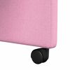 vidaXL Esszimmerst&uuml;hle mit Rollen 2 pcs Rosa 57 x 67 x 95 cm Stoff