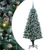 vidaXL K&uuml;nstlicher Weihnachtsbaum mit 300 LEDs mit St&auml;nder Gr&uuml;n 180 cm