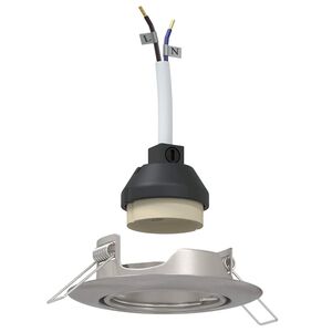 vidaXL Spotlight 6 stk. Silber 9 x 9 x 2,5 cm Metall