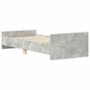 vidaXL Bettgestell Betongrau 75x190 cm Holzwerkstoff