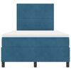 vidaXL Boxspringbett mit Matratze Dunkelblau 120 x 190 cm Stoff