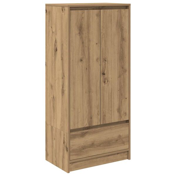vidaXL Schrank mit Schublade Artisan-Eiche 55,5x34x119,5 cm