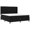 vidaXL Boxspringbett mit Matratze Schwarz 200 x 180 cm Stoff