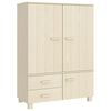 vidaXL Kleiderschrank HAMAR Honigbraun 99x45x137 cm Massivholz Kiefer