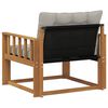 vidaXL Outdoor-Sofagarnitur Massives Akazienholz und Textilene Natur