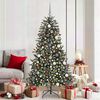 vidaXL K&uuml;nstlicher Weihnachtsbaum Gr&uuml;n 180 cm PVC, Plastik und Stahl
