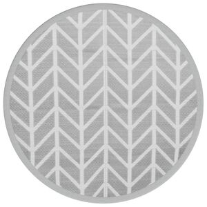 vidaXL Outdoor-Teppich ARAKIL Grau &Oslash;120 cm PP