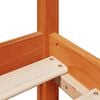 vidaXL Bettgestell mit Kopfteil ohne Matratze Wachsbraun 150x200 cm