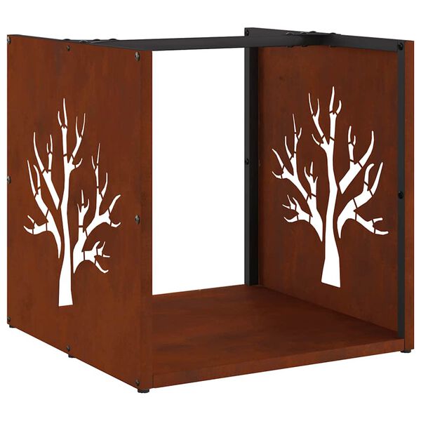 vidaXL Brennholzregal 40x40x40 cm Wetterfester Stahl