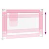 vidaXL Kleinkind-Bettschutzgitter Rosa 100x25 cm Stoff