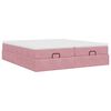 vidaXL Ottoman-Bett mit Matratzen Rosa 180x200 cm Samt