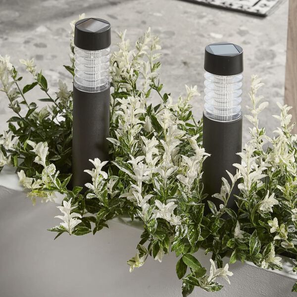 Luxform LED-Garten-Solarleuchten Valence 3 Stk. Anthrazit