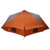 vidaXL Teepee Zelt mit Dach Grau und Orange 490 x 410 x 210 cm