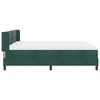 vidaXL Boxspringbett mit Matratze Dunkelgr&uuml;n 200 x 180 cm Samt