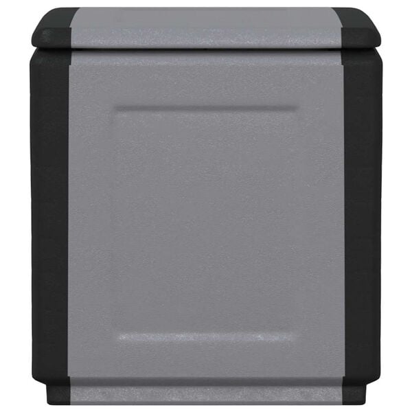 vidaXL Garten-Aufbewahrungsbox 54x53x57 cm 130 L Dunkelgrau Schwarz