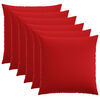 vidaXL Kissenbezug 6 stk. HEERLEN Rot 55 x 55 cm Stoff