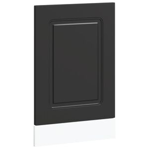 vidaXL Geschirrsp&uuml;lerblende Kalmar Schwarz 45x1,5x57 cm Holzwerkstoff