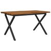 vidaXL Live Edge Esstisch 140 x 70 x 75 cm Massivholz Akazie Natur