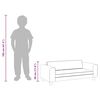 vidaXL Kindersofa mit Hocker Grau 100x50x30 cm Kunstleder