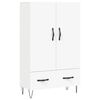 vidaXL Highboard Wei&szlig; 69,5x31x115 cm Holzwerkstoff
