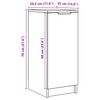vidaXL Schuhschrank Altholz-Optik 29,5x35x70 cm Holzwerkstoff