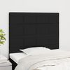 vidaXL Kopfteil Schwarz 90x5x118/128 cm Stoff