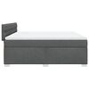vidaXL Boxspringbett mit Matratze Dunkelgrau 180x200 cm Stoff