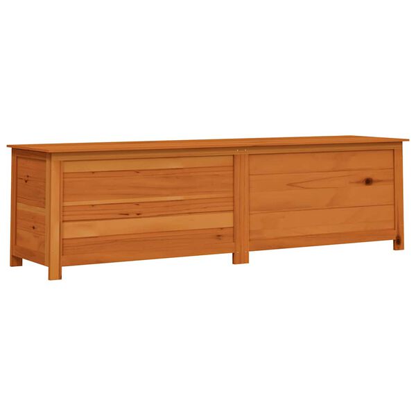 vidaXL Outdoor-Kissenbox Braun 200x50x56 cm Massivholz Tanne