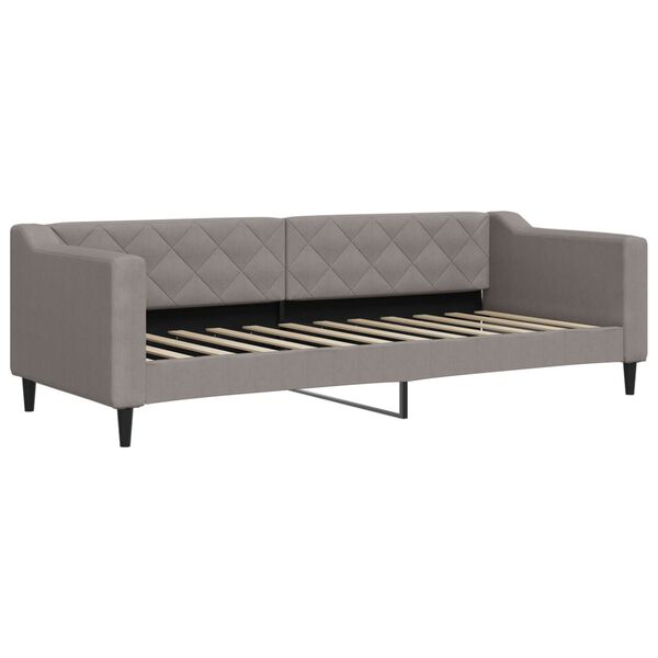 vidaXL Tagesbett Ausziehbar Taupe 80x200 cm Stoff