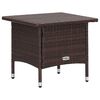 vidaXL 2-tlg. Garten-Lounge-Set mit Kissen Poly Rattan Braun