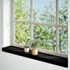 vidaXL Fensterbänke 2 Stk. Dunkelbraun 100x15x2 cm Massivholz Eiche