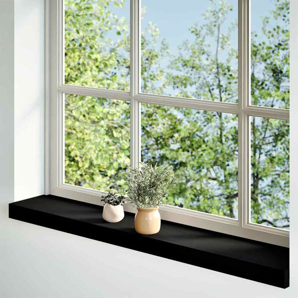 vidaXL Fensterbänke 2 Stk. Dunkelbraun 100x15x2 cm Massivholz Eiche
