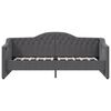 vidaXL Tagesbett mit Matratze USB Dunkelgrau Stoff 90x200 cm