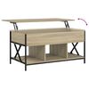 vidaXL Couchtisch Sonoma-Eiche 100x55x50 cm Holzwerkstoff und Metall